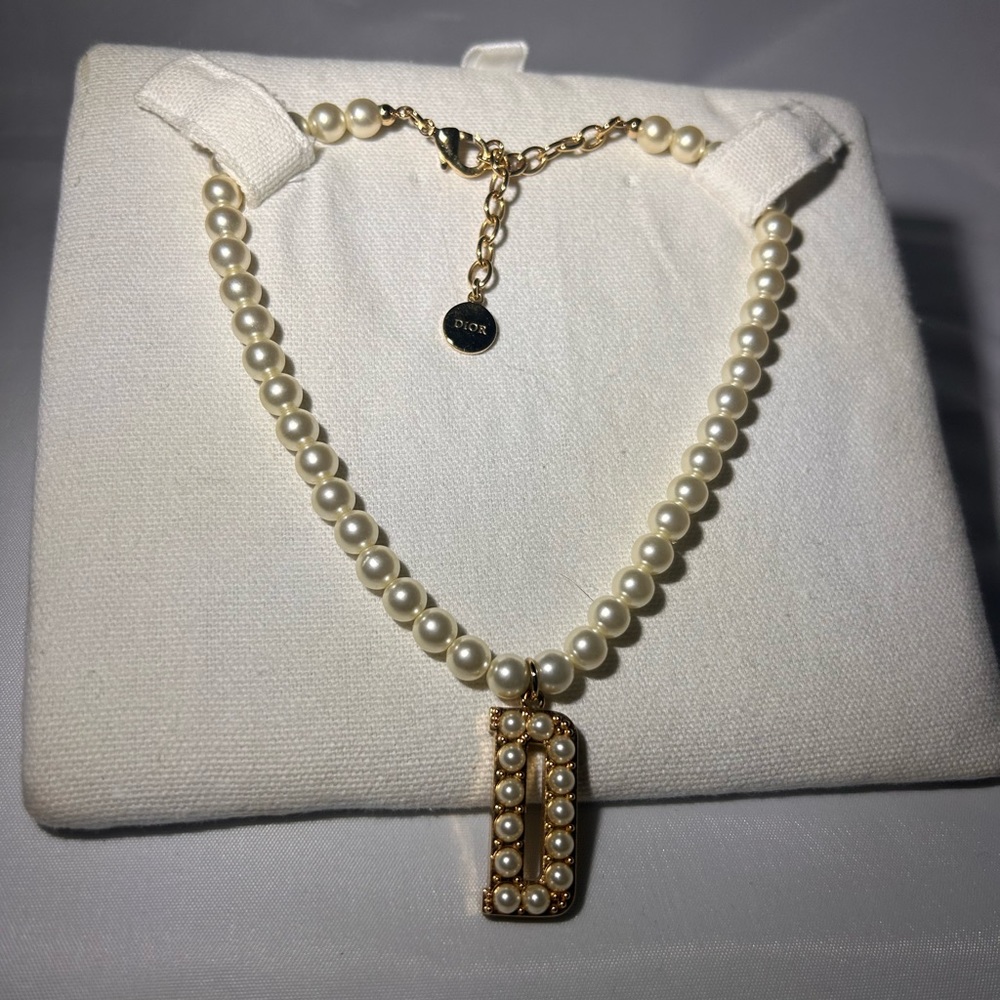 Dior Pearl Choker Chain